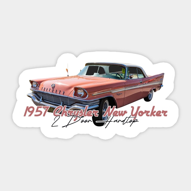 1957 Chrysler New Yorker 2 Door Hardtop Sticker by Gestalt Imagery